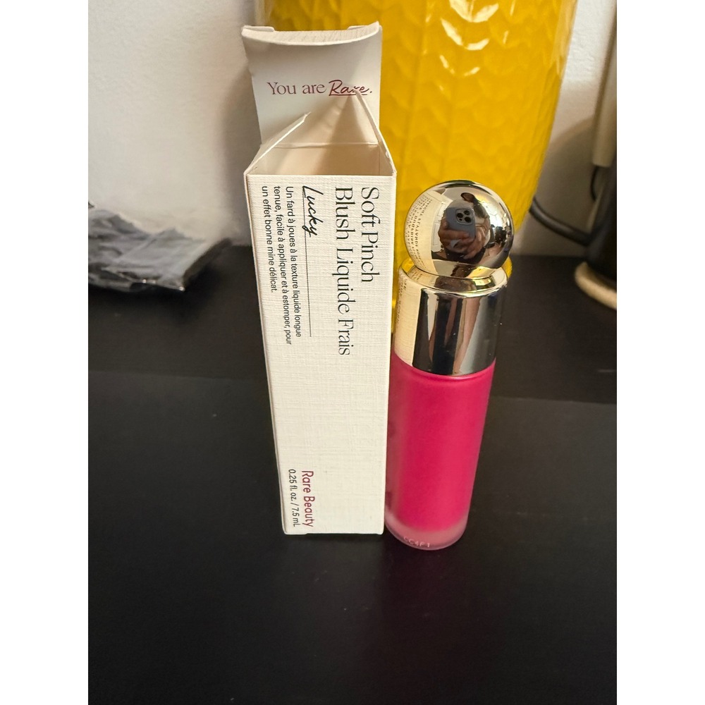 Rare Beauty Soft Pinch Liquid Blush Lucky Dewy Finish 0.25oz 7.5mL Pink Blush
